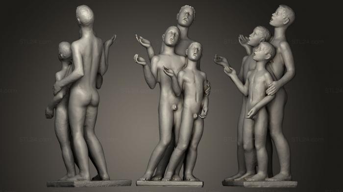 Miscellaneous figurines and statues (Singende Knaben, STKR_0036) 3D models for cnc